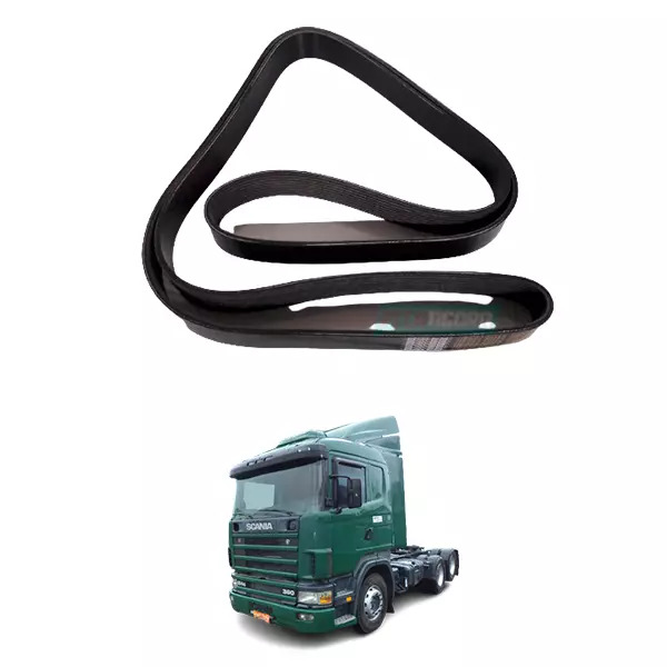 CORREIA MOTOR GIR ALT BA DH ACD PARA SCANIA CAMINHOES 124 PGR 1999/...04   (9PK2