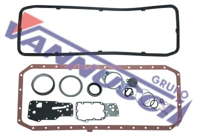 JOGO JUNTAS INFERIOR MOTOR CUMMINS ISB 6.7 FORD CARGO 2423E 2629E 1723E (4955230