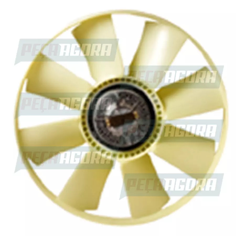 HELICE RADIADOR 8 PAS COM VISCO MB 1620 ELETRONICO (9062001723,)