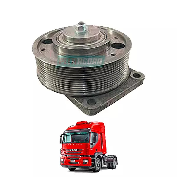 JOGO POLIA SUPORTE CORREIA VENTILADOR PARA IVECO STRALIS 380 410 420 TRAKKER 420