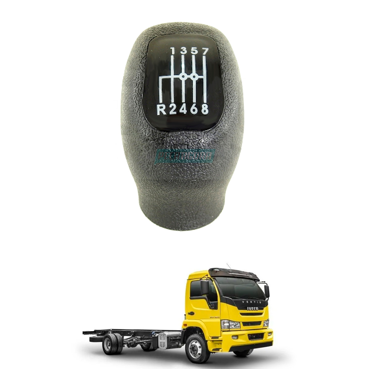 MANOPLA ALAVANCA CAMBIO IVECO VERTIS 90V18 90V16 EUROCARGO 170E22 TECTOR STRADAL