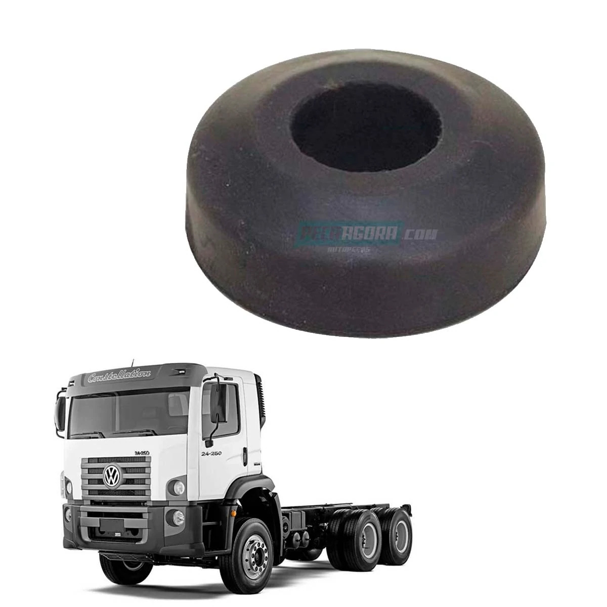 CAIXA 2 BUCHA DIANTEIRA INFERIOR CABINE VW CONSTELLATION 15180E 17250E 24250E 17