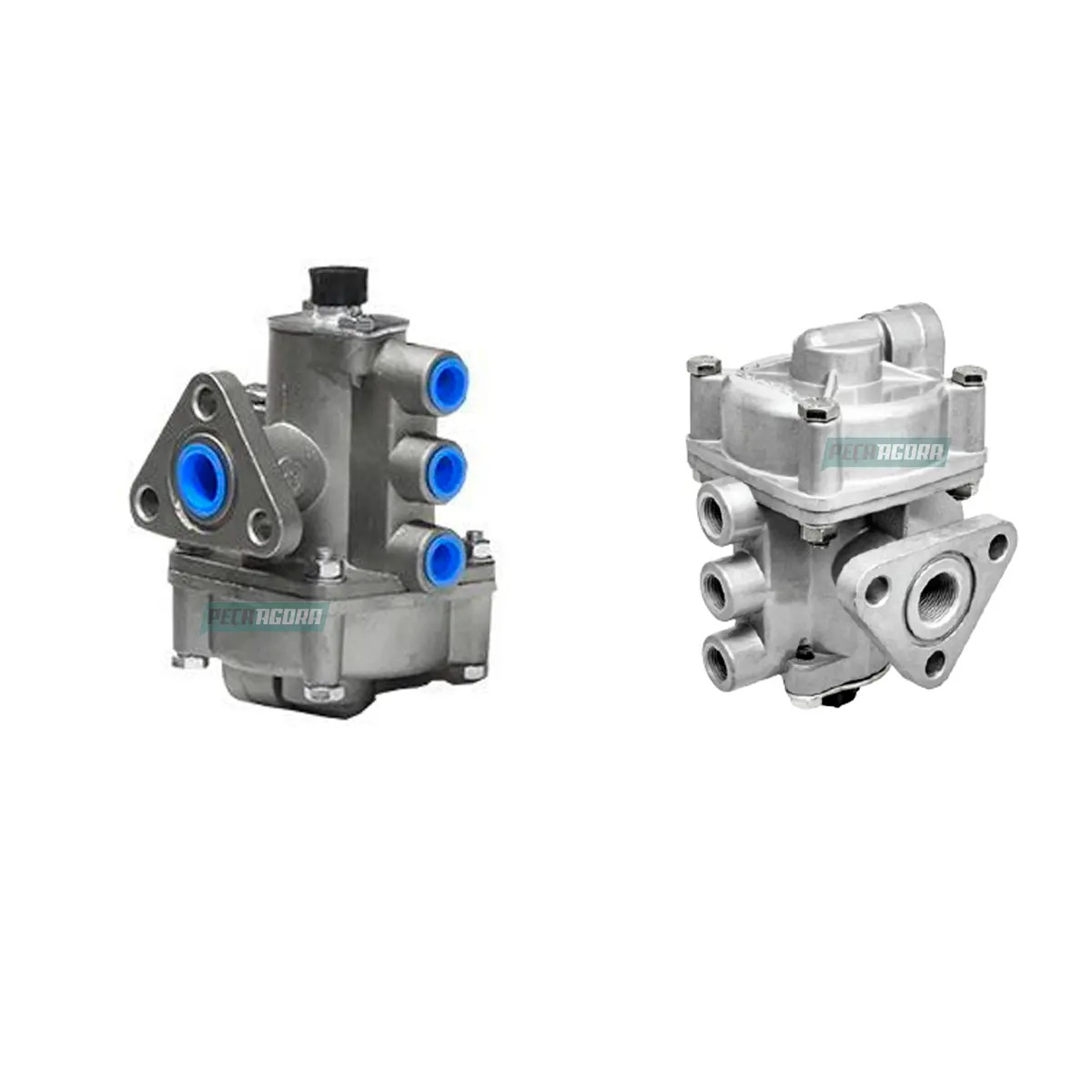 VALVULA RELE FREIO CARRETA 3 SAIDAS M16X1,5 X M22X1,5 SEMIRREBOQUE (218003315-EN