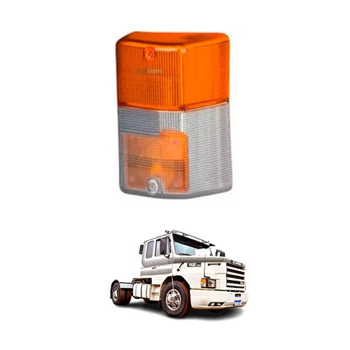 LENTE SETA ORIGINAL COM REFLETOR ESQ ACRILICA IAM SCANIA 112 113 (241006)