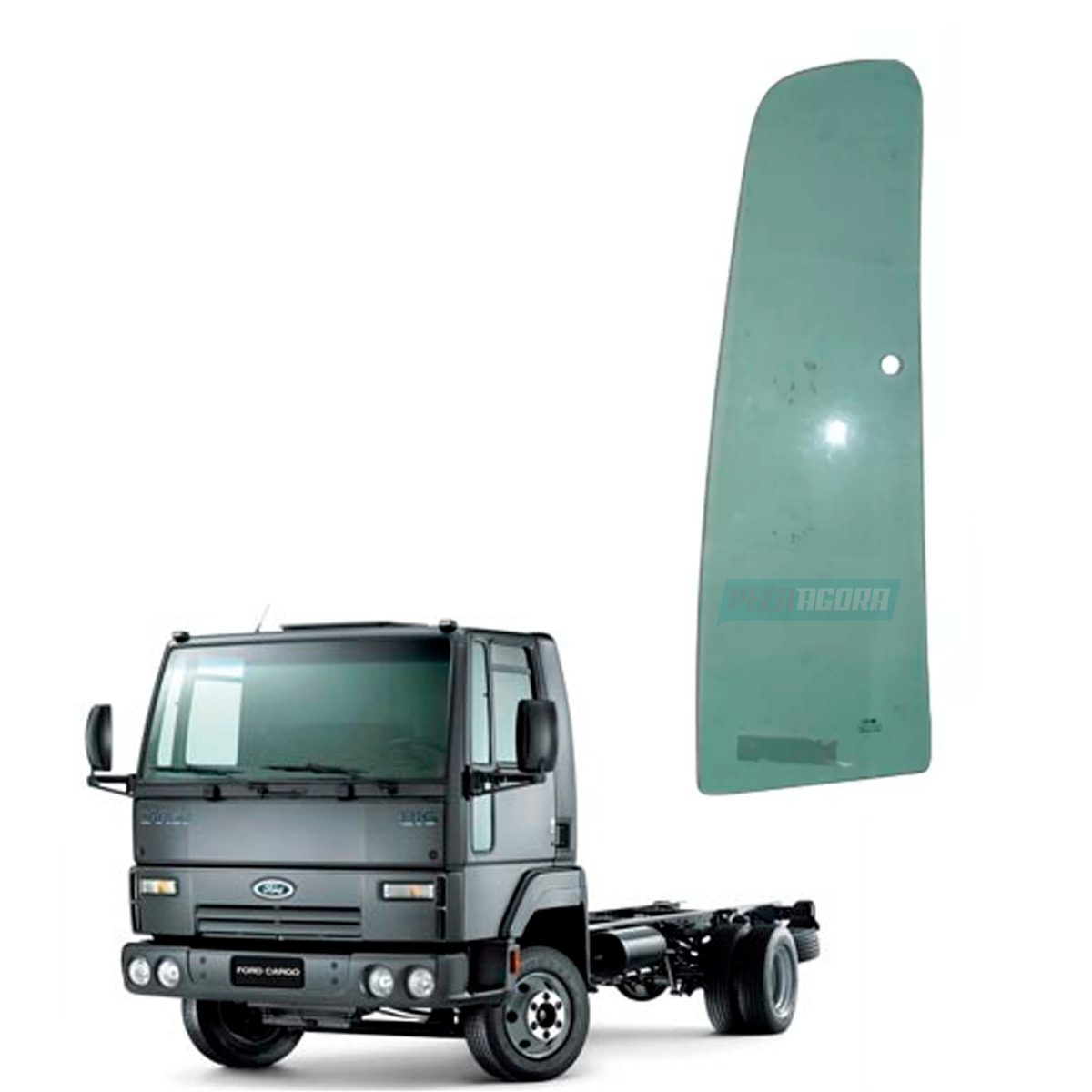 VIDRO QUEBRA VENTO PORTA ESQUERDO FORD CARGO 712 814 815 915 1215 1317 1415 1417
