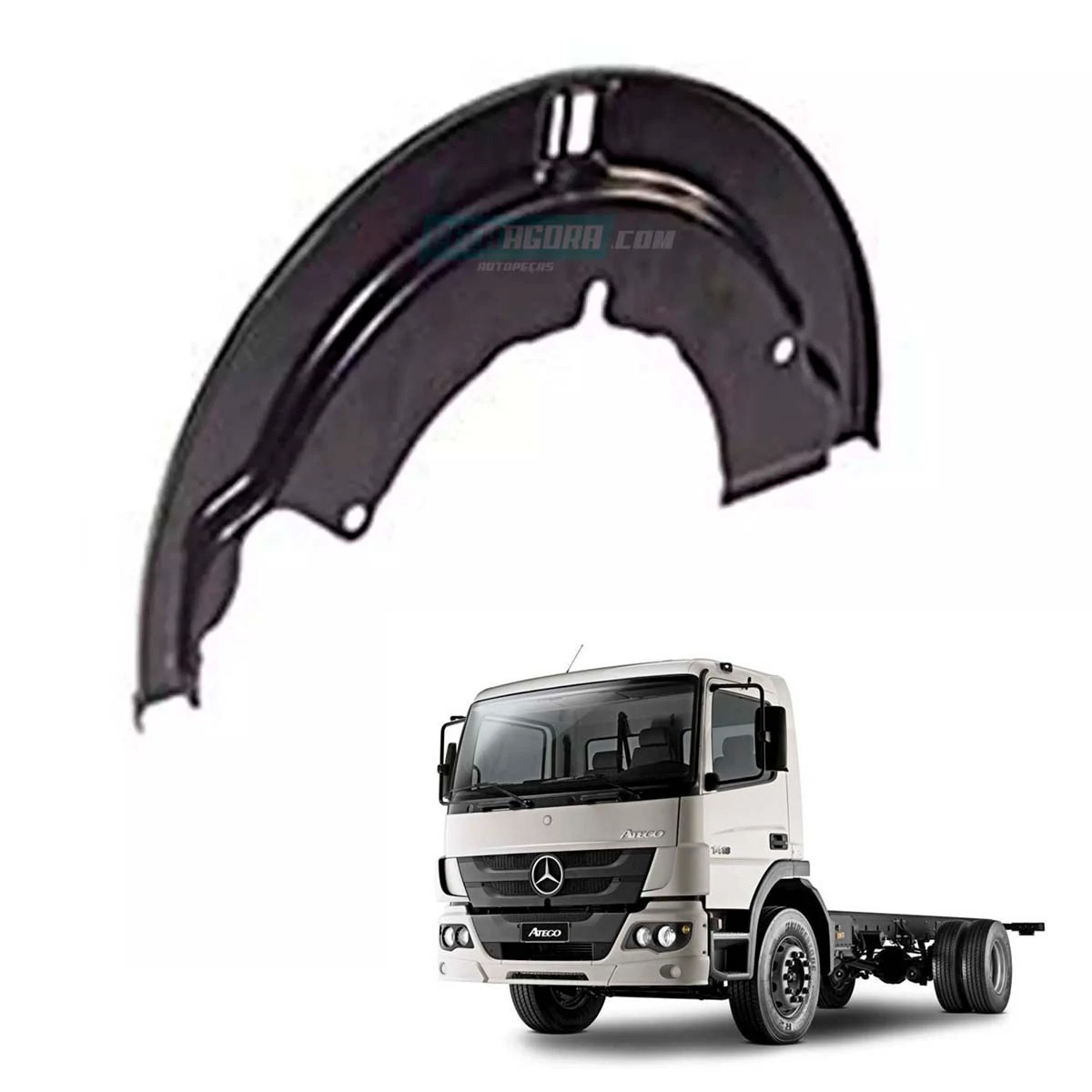 ESPELHO RODA TRASEIRO  LK1614/ 1618/ 1621/ 1630/ LS1632 ESQ. (SEM RESALTO) (3604