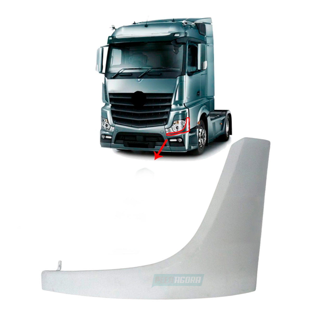 COBERTURA PONTEIRA PARACHOQUE ESQUERDO MB NEW ACTROS 2548 2651 2653 2020 EM DIAN