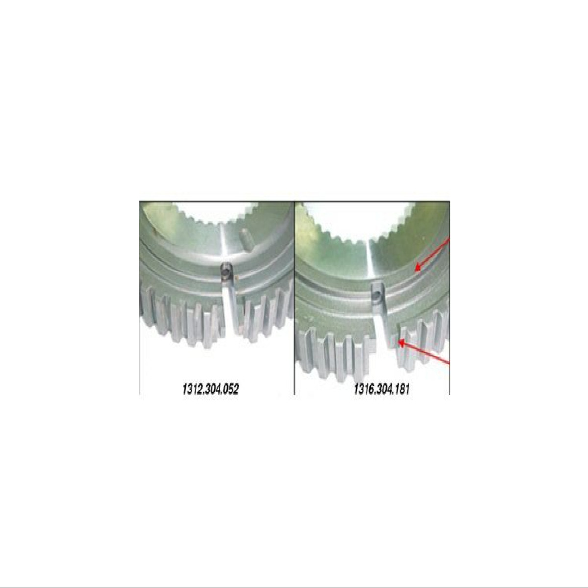 CORPO SINCRONIZADOR 3A 4A MARCHA CÂMBIO ZF 16S-1650 VW 18310 MB 1938 ZF  (00026