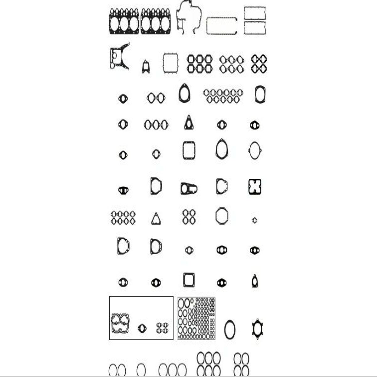 JOGO JUNTA COMPLETO CABECOTE SEM RETENTORES PARA IVECO EUROTECH/EUROTRAKKER/POWE