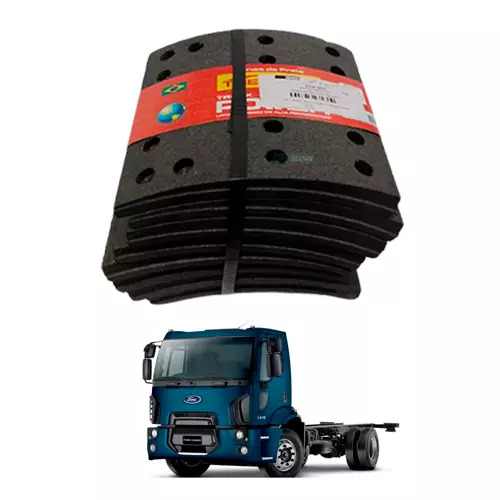 JOGO LONA FREIO TRASEIRO STD SV227 AF/600 - SCANIA CAMINHAO T113 EIXO TRASEIRO E