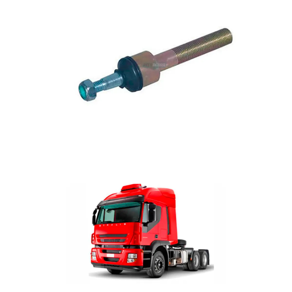 TERMINAL ESFERICO TRAMBULADOR CAMBIO IVECO EUROTECH TRAKKER STRALIS (41288202..)