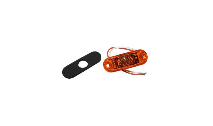 LANTERNA 2 LEDS DE PLACA AMARELA ACRILICO ONIBUS (PL13340061.)