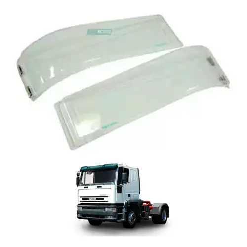 PAR PROTETOR ACRILICO FAROL/SETA PARA IVECO EUROS COM DOBRADICA (303011)