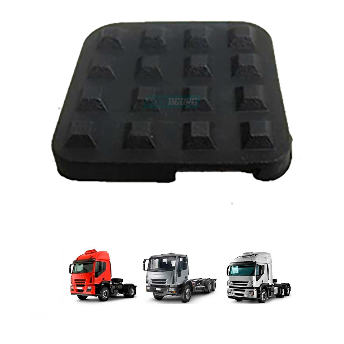 CAIXA 100 BORRACHA PEDAL FREIO E EMBREAGEM IVECO EUROCARGO EUROTECH CURSOR STRAL
