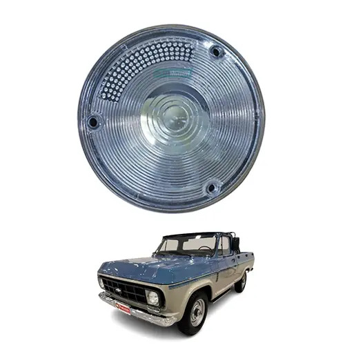 LANTERNA REDONDA CRISTAL TRASEIRA COM VIGIA CHEVROLET CAMINHOES ANO ...1985 (ML0