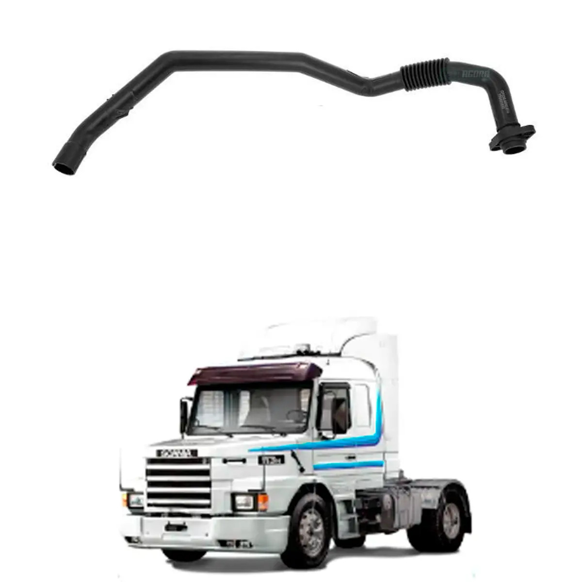 TUBO ENCHIMENTO DE OLEO MOTOR VOLVO FH13 PARTE INFERIOR  (20954042,.)