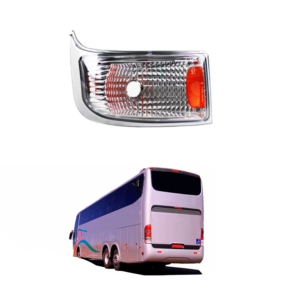 LANTERNA TRASEIRA RE ESQUERDO ONIBUS MARCOPOLO G6 PARADISO VIAGGIO (879432E)