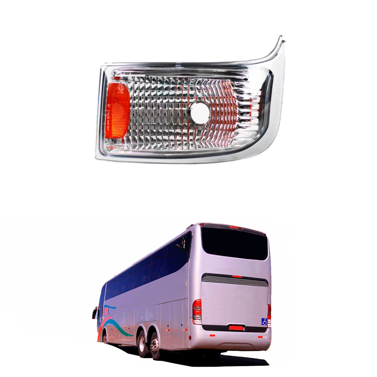 LANTERNA TRASEIRA RE DIREITO ONIBUS MARCOPOLO G6 PARADISO VIAGGIO (879432D)