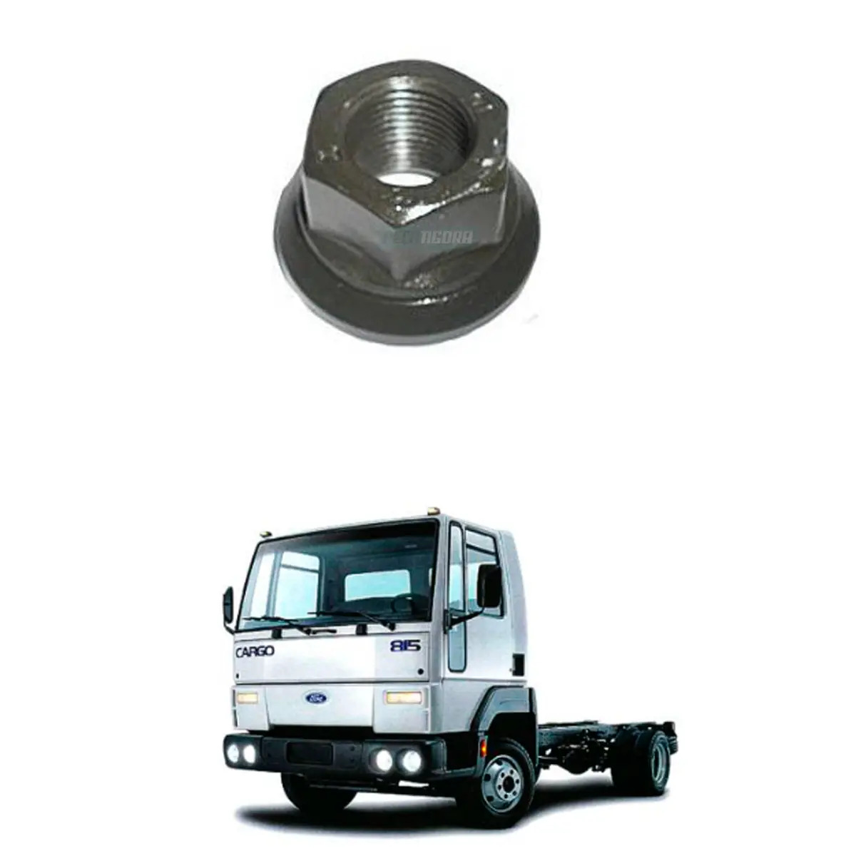 PORCA RODA OSCILANTE 27MM FORD CARGO 815E F4000 712 814 815 (N811873S2,)