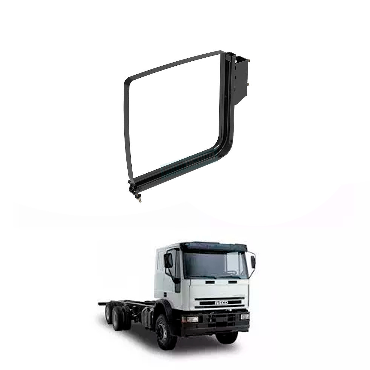 SUPORTE COM CINTA TANQUE COMBUSTIVEL TRASEIRO IVECO EUROCARGO STRALIS TECTOR ACO