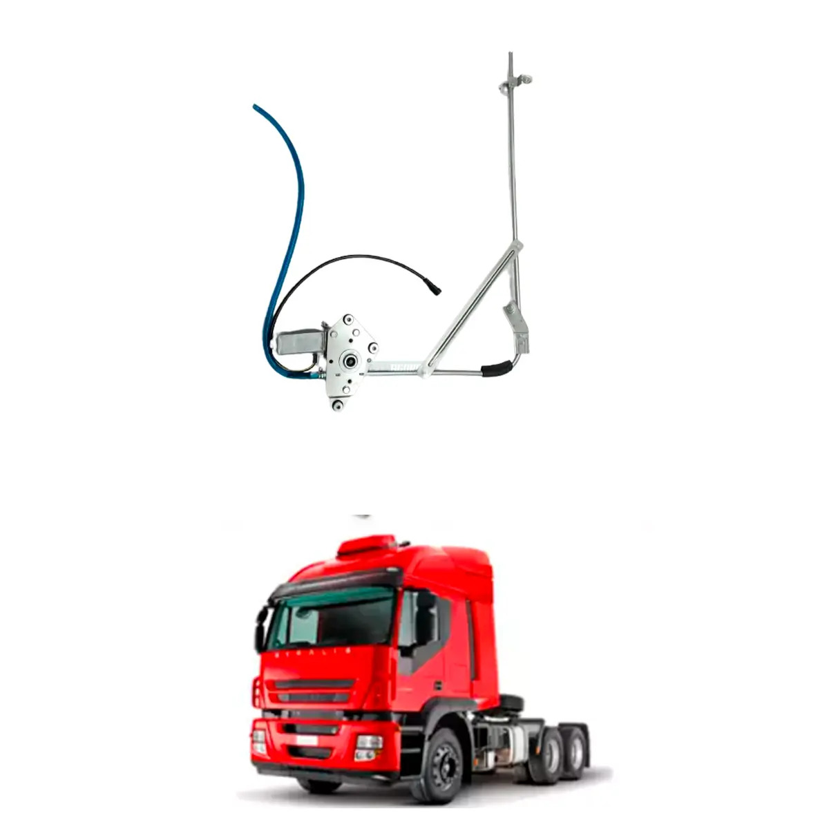 MAQUINA VIDRO DIREITO PARA IVECO EUROCARGO STRALIS EUROTECH 1996 A 2008 - COM MO