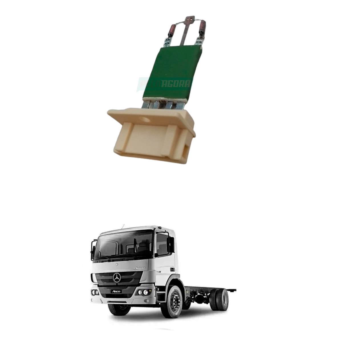 RESISTENCIA AR CONDICIONADO MB ATEGO 1418 1419 1518 1718 1719 1725 1726 2425 242