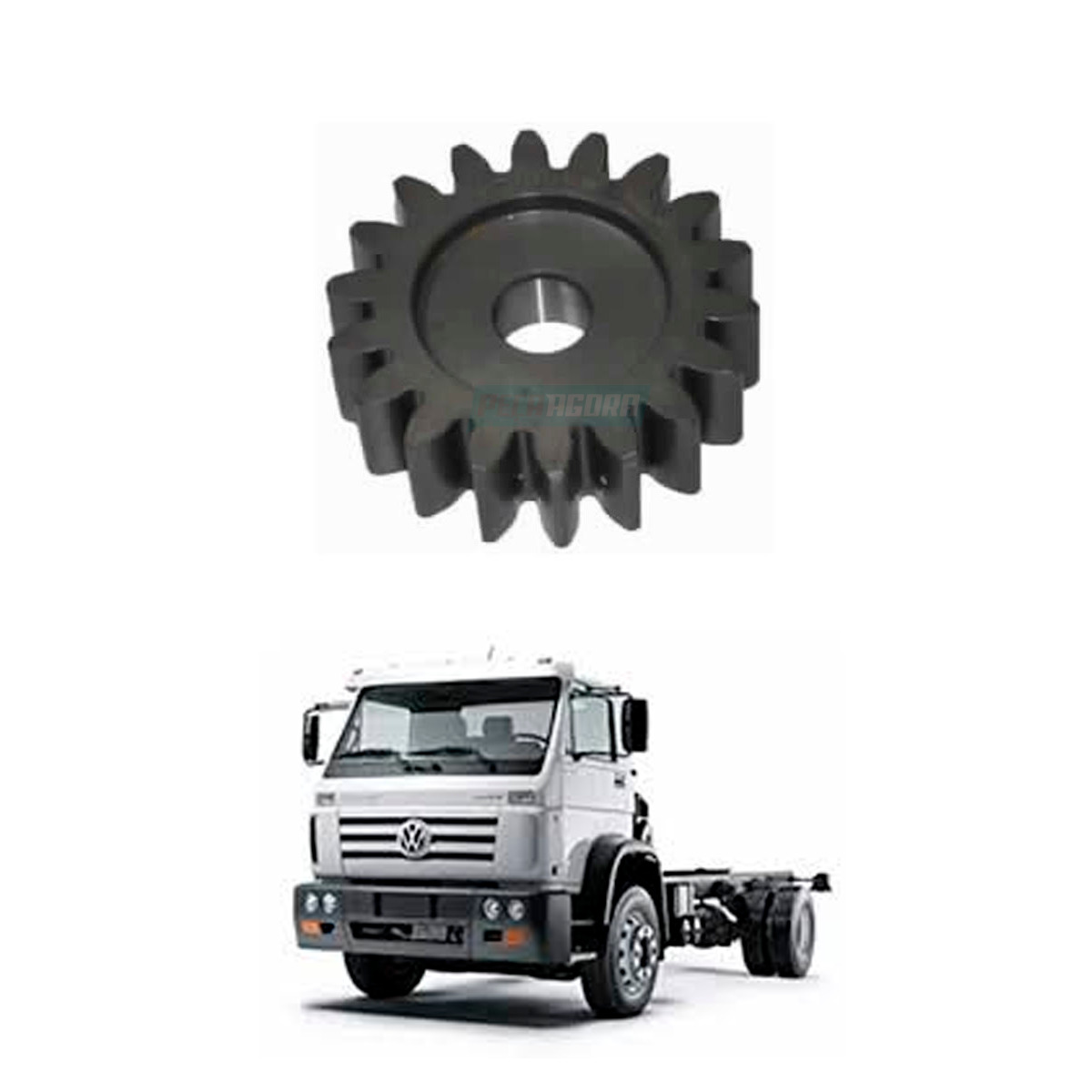 ENGRENAGEM BOMBA OLEO MOTOR MAN D08 VW 13.190 15.190 17.190 17.230 23.230 17.280