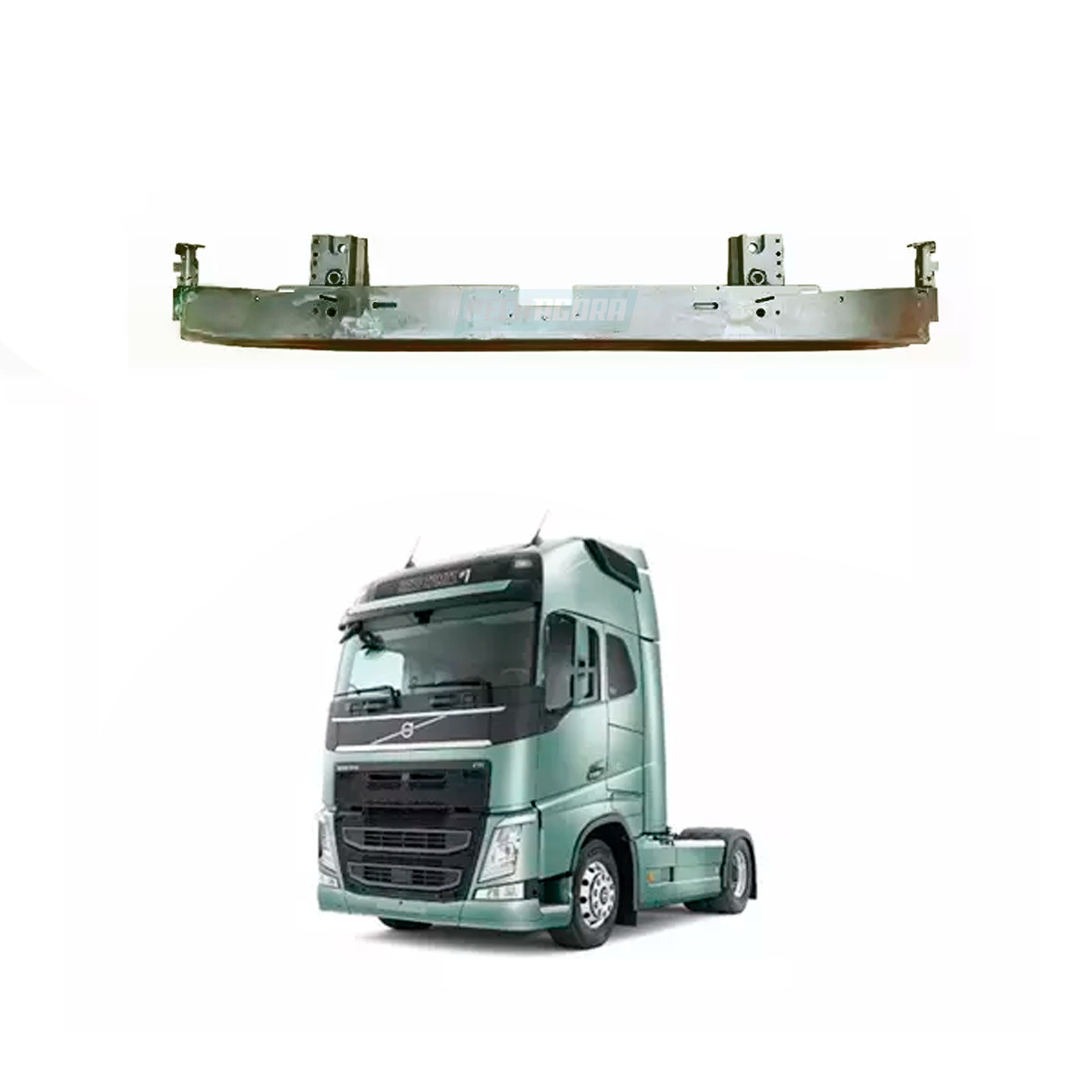 ALMA PARACHOQUE VOLVO FH 14 2015 A 2021 FERRO 4.75M (82907352-84210170-84210166-