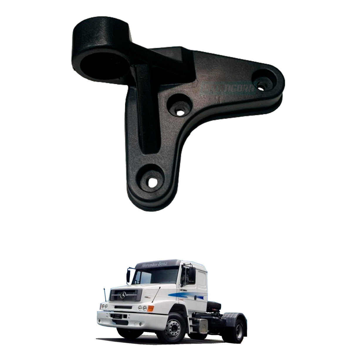 BASE SUPORTE ESPELHO SUPERIOR ESQUERDO FORD CARGO - 2010... MB 1634 1938LS ATE 2