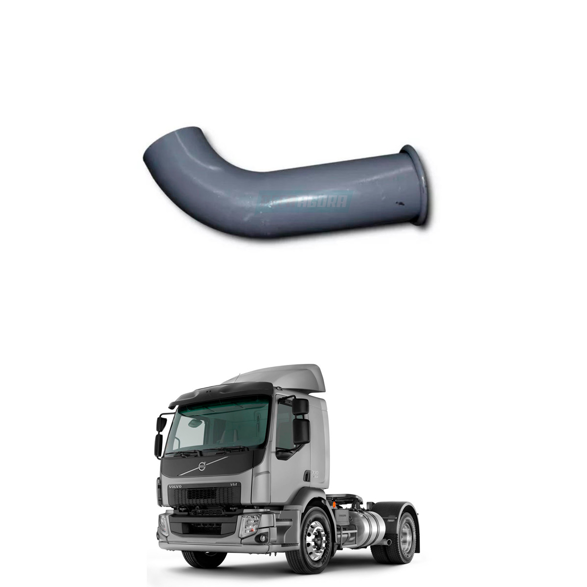 TUBO ESCAPE EURO 5 VOLVO VM 220 270 330 COM CATALIZADOR EMBAIXO DO CARRO (217123