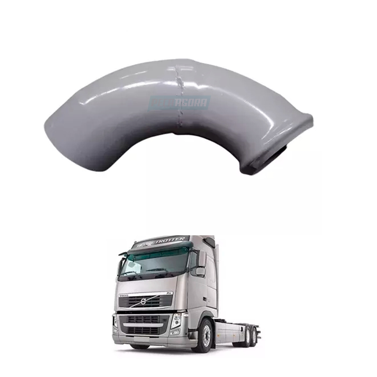 TUBO SAIDA SILENCIOSO MENOR VOLVO 5POL FH FM EURO 3 EURO 5​ ATE 2015 (20535484