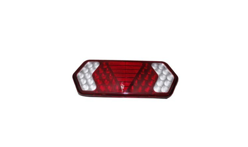 LANTERNA TRASEIRA LE CARRETA GUERRA NOVA, BIVOLT, LED, LENTE VERMELHA, SEM PISCA