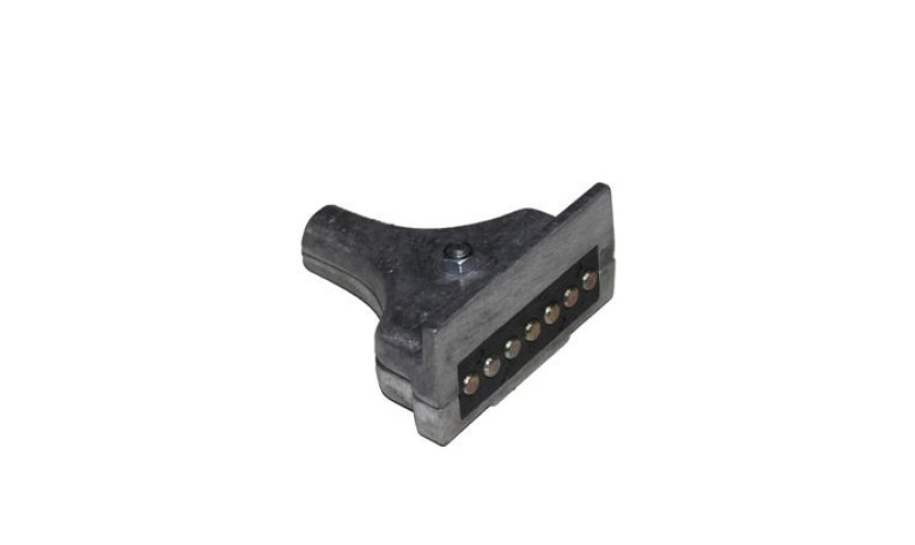 TOMADA ELETRICA MACHO 7 POLOS RETANGULAR MATERIAL NYLON (210100391,)