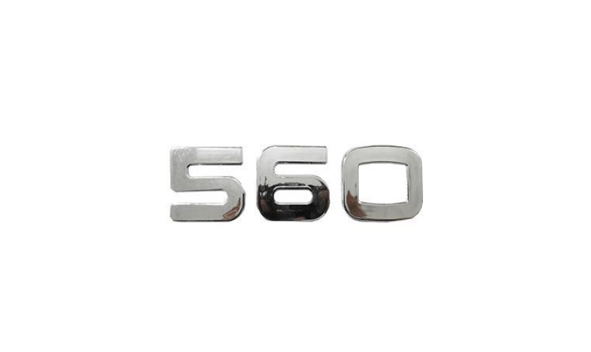 EMBLEMA LATERAL CROMADO SIGLA 560 PARA IVECO STRALIS TRAKKER 560CV  (5801663764)