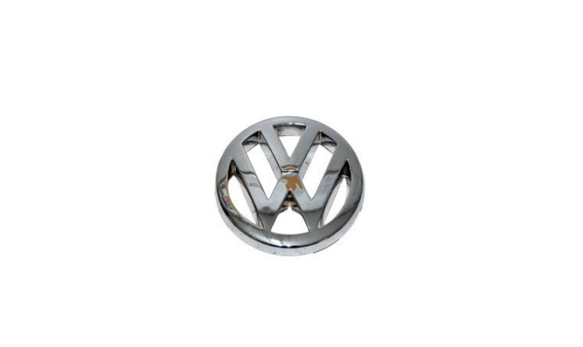 EMBLEMA LOGO GRADE CROMADA VOLKSWAGEN CAMINHAO 230MM SEM TELA (TAP853601)