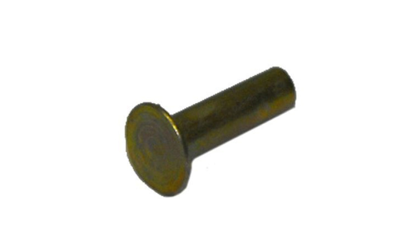 1000 REBITE FREIO VOLVO CABECA CONICA 10 X 14, FERRO BICROMATIZADO, SEMI TUBULAR