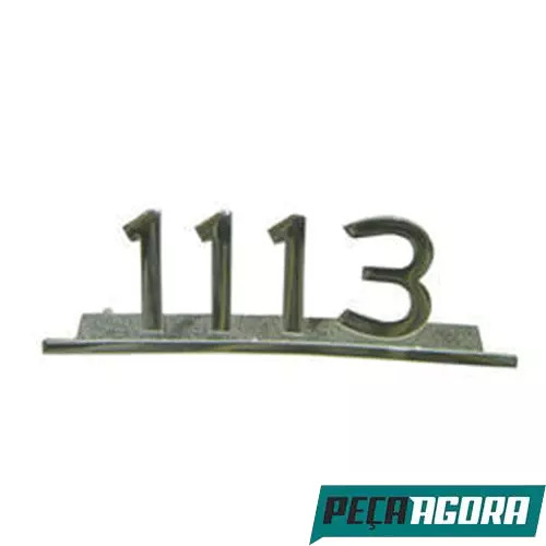 EMBLEMA 1113 CROMADO ORIGINAL MERCEDES BENZ MB 1113 (3448177314-V1250)