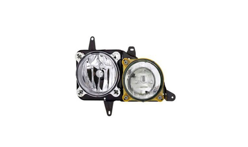 FAROL LE ESQUERDO MB ACELLO 815 915 1016 2014 MODERNO USA LAMPADA H1 E H7 COM SU