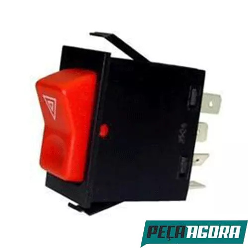 INTERRUPTOR LUZ ADVERT 12V P ALERTA MERCEDES BENZ MB (6955459014)