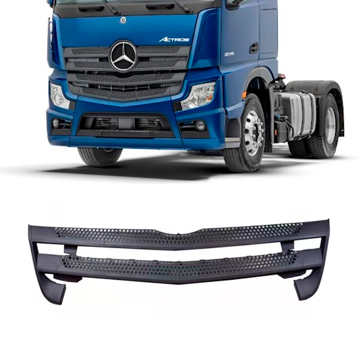 GRADE FRONTAL INFERIOR MB ACTROS CABINE ALTA APOS 2019 (9618850053)