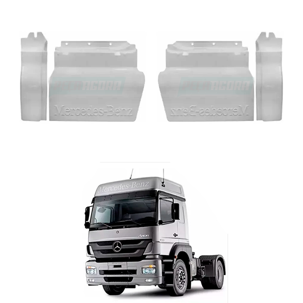 PAR TAPA ESTRIBO SUPERIOR MB AXOR 2035...2644 PLASTICO (K.9587270224-M30052.8-95