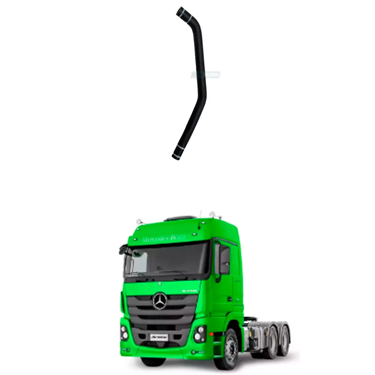 MANGUEIRA RADIADOR RESERVATORIO COMPENSACAO  MB ACTROS 2546 2646 2651 4160 4844 