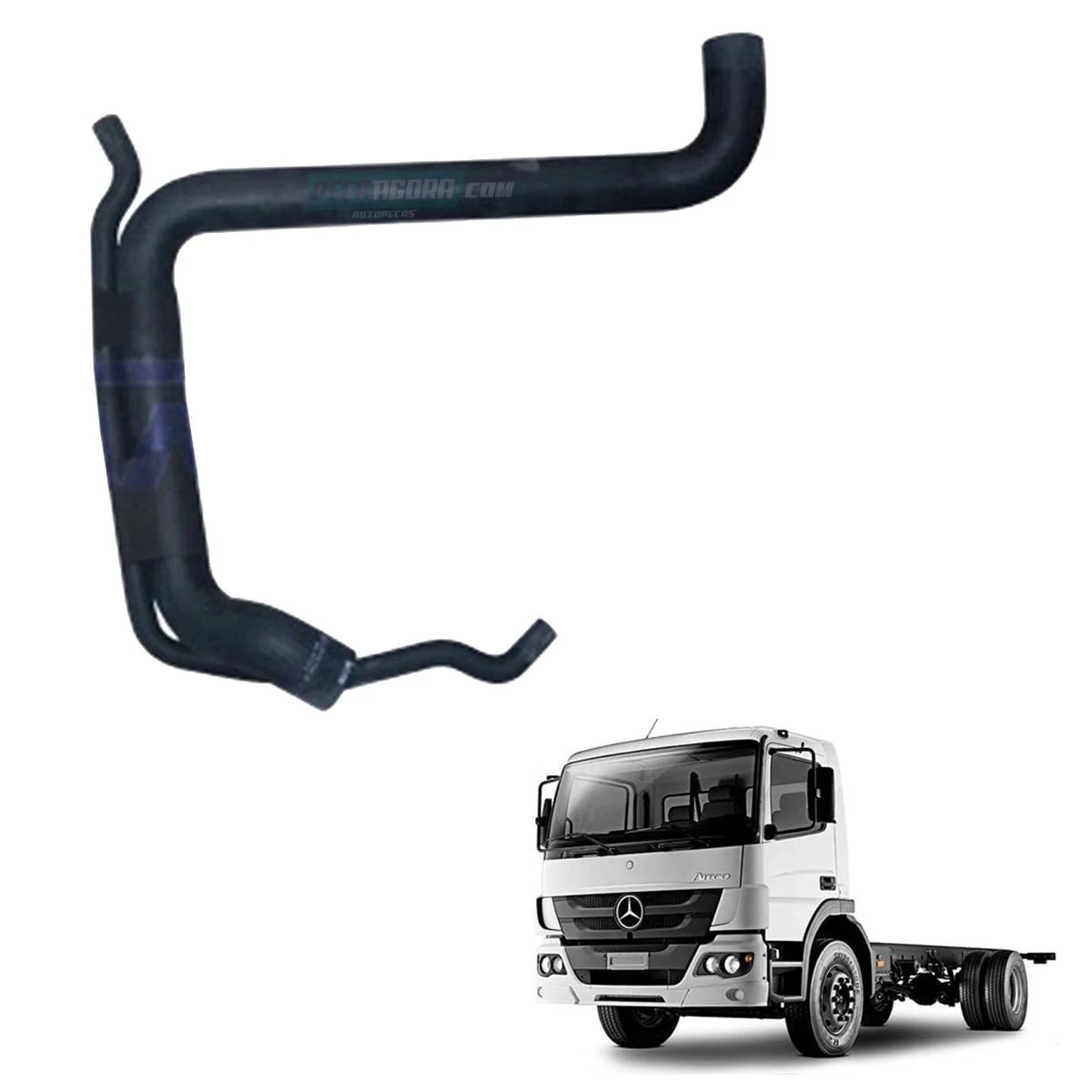 MANGUEIRA TERMOSTATICO RADIADOR MBB ATEGO 1315  1418 1518  1723 1718 1725 (95850