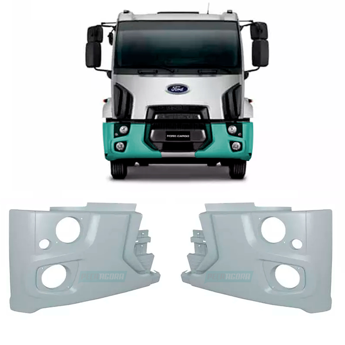 PAR PONTEIRA PARACHOQUE FORD NOVO CARGO 1317 1319 1517 1519 1717 1719 1722 1723 