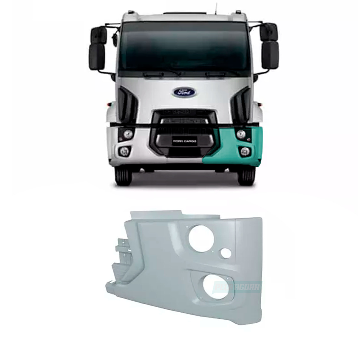 PONTEIRA PARACHOQUE DIANTEIRO FORD CARGO 2012... PLASTICO (BC4517K903BBXWA,.-.)