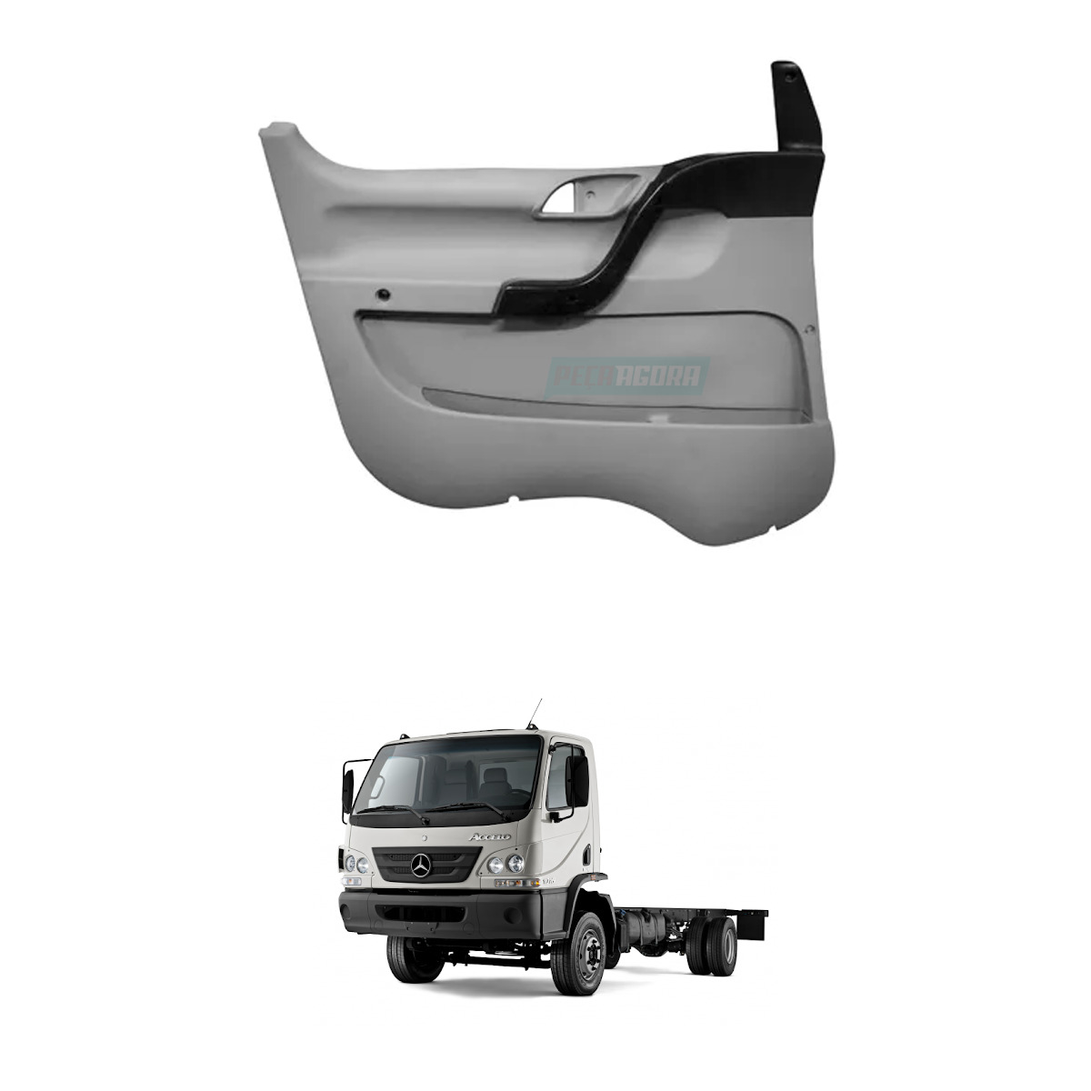 REVESTIMENTO INTERNO PORTA ESQUERDO MB ACCELO 715 1016 PLASTICO   (9797207170)
