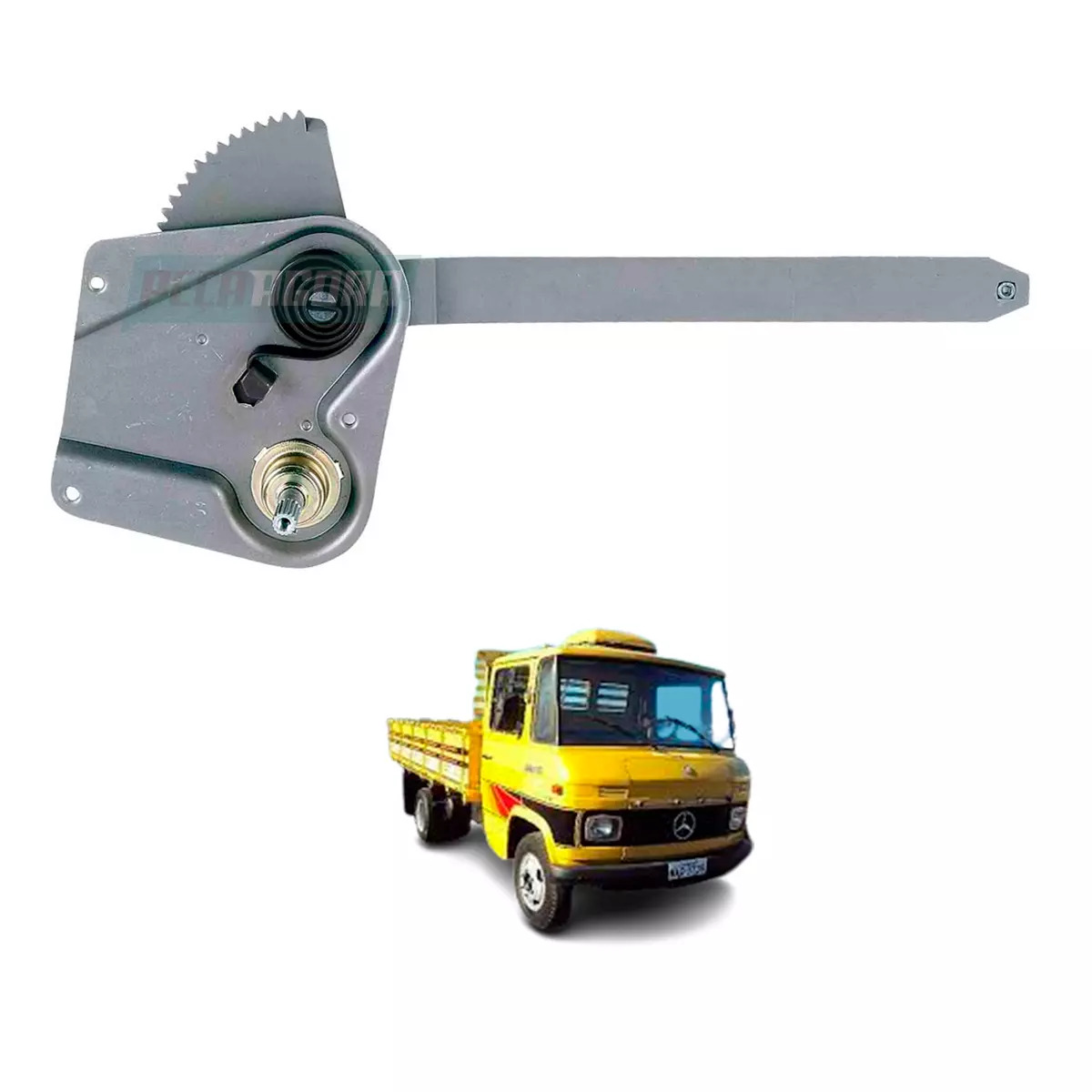 MAQUINA VIDRO MANUAL ESQUERDA MB 608 1983 A 1990 MERCEDES BENZ (3086707203-R2125