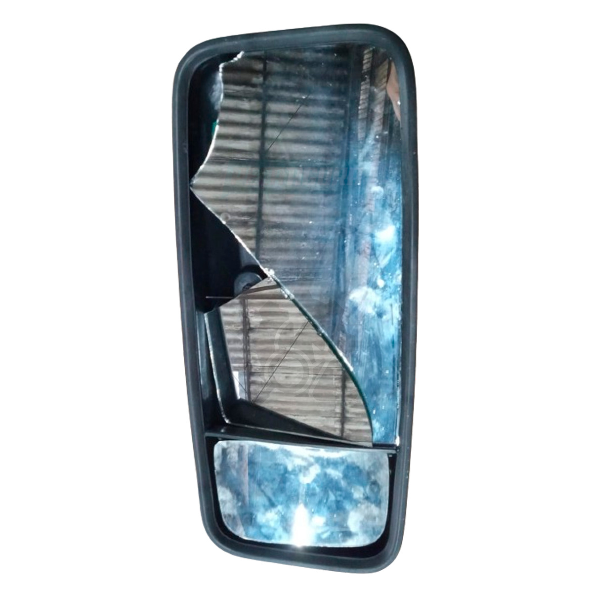  ESPELHO RETROVISOR DIREITO COM AVARIA SCANIA 113 143 EXTERNO COM DIVISORIA  (16