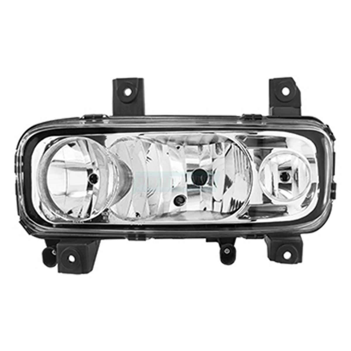 FAROL PRINCIPAL COM AUXILIAR NEBLINA H1 H7 LADO ESQ MBB ATEGO 1315 1418 1718 172