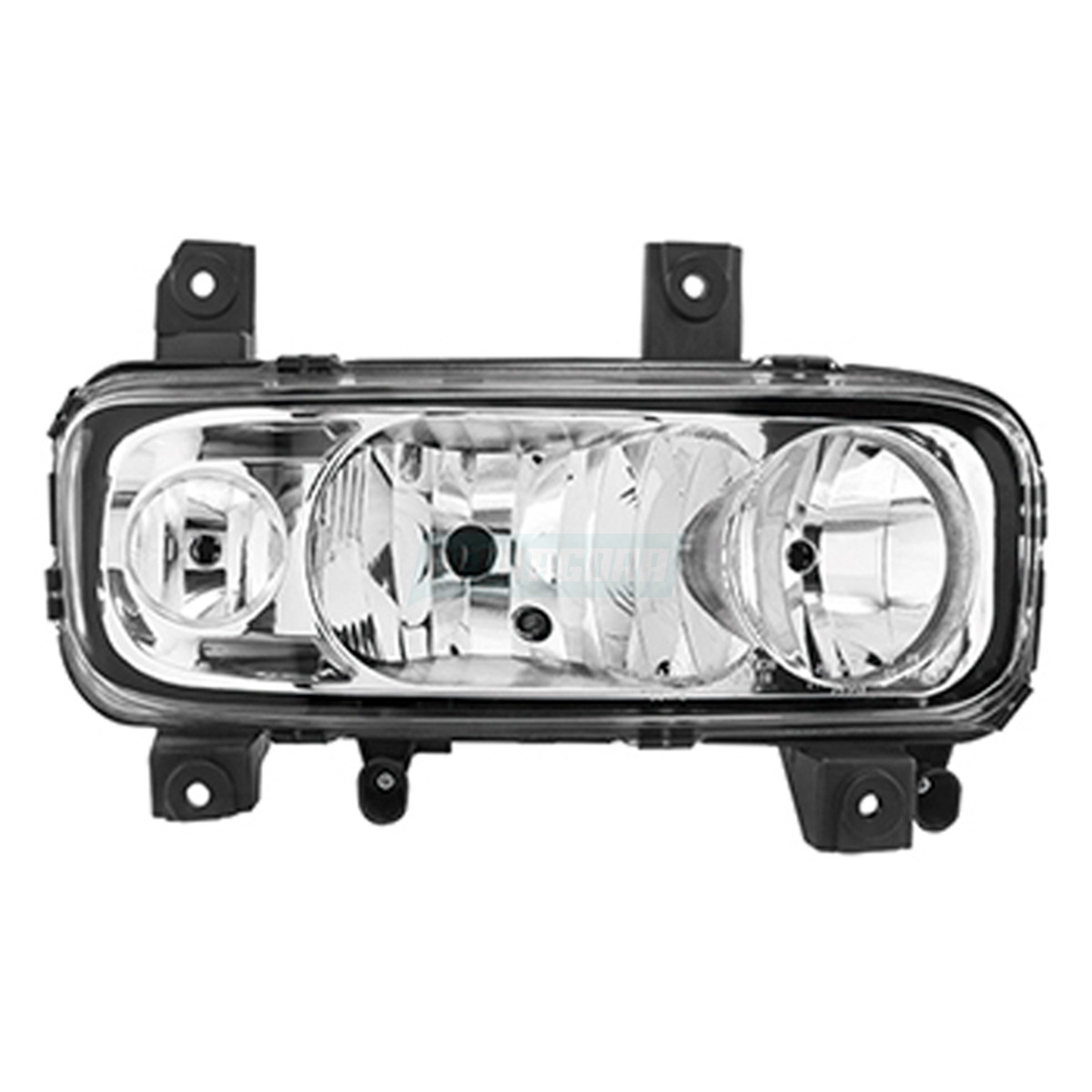 FAROL PRINCIPAL COM AUXILIAR NEBLINA H1 H7 LADO DIR MBB ATEGO 1315 1418 1718 172